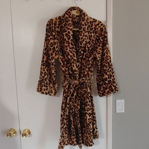 Charter club cheetah bathrobe